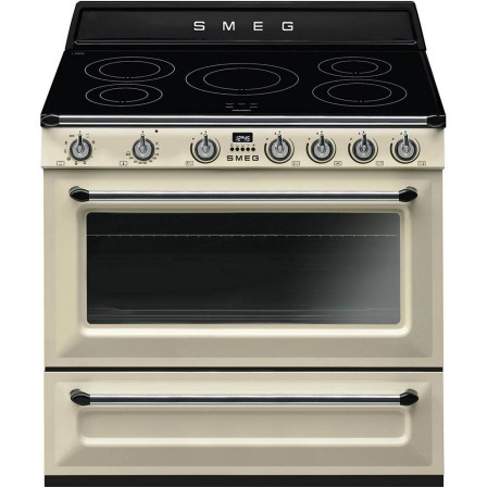 INDUCTION TR90IP2 5*ZONE 90CM FOUR MULTI CATA VAPOR CLEAN A CREME SMEG