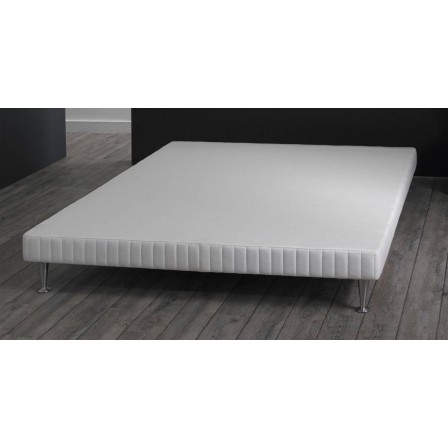 SOMMIER UNIVERSEL 160X200 D52B EP15 TAPISSIER BLANC SIMMONS