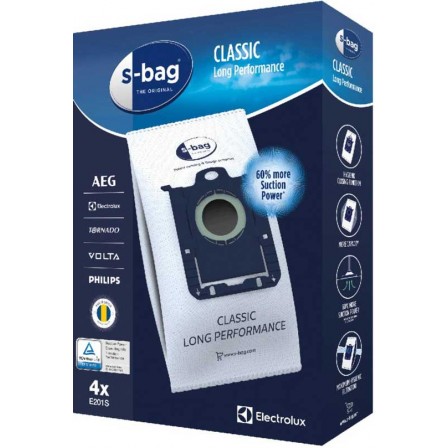 PAQUET 4*POCHES E201S S-BAG ELECTROLUX