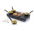 WOK DO8712W CREPE + GRIL 1000W NOIR DOMO