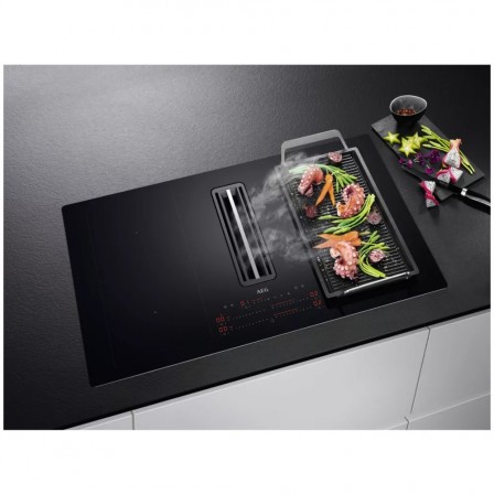 INDUCTION CCE84751CB 2*COMBI ZONE + HOTTE ASPIRANTE 80CM 585M3 ELECTROLUX