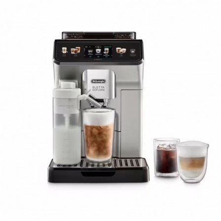 ROBOT CAFE ECAM450 65 S 19*BAR ELETTA EXPLORE 1 8L LATTECREMA SILVER DE LONGHI