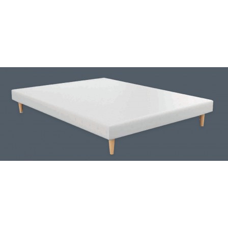 SOMMIER TAPISSIER BLANC H13 REF3LB 140*190 SRP  AMIEL