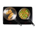 INDUCTION DO338IP 2*ZONE 3500W POSABLE NOIR DOMO