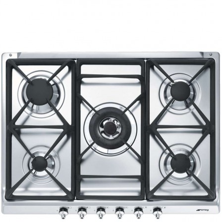 PLAQUE SE70SGH-5  5*GAZ 70CM INOX SMEG