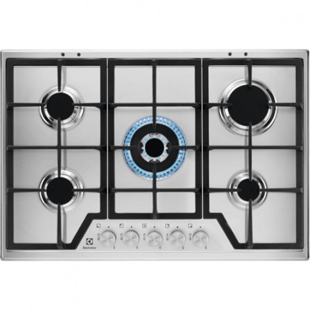 PLAQUE KGS7536SX 5*GAZ DONT 1*WOK 74CM INOX ELECTROLUX