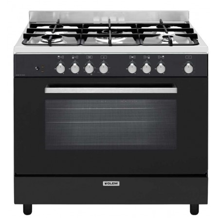 CUISINIERE GE960CVBK2 5*GAZ 90CM MULTI CATA NOIR A GLEM