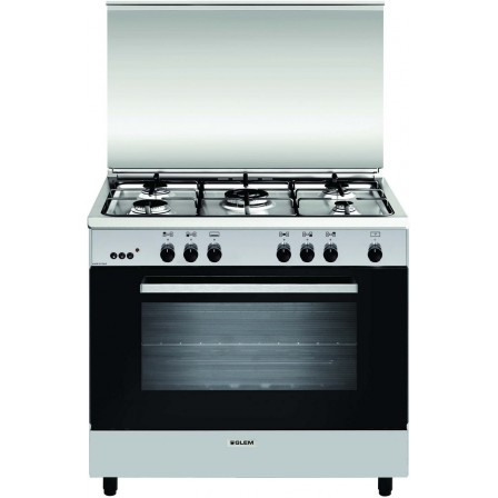 CUISINIERE GA960MIX2 5*GAZ 90CM FOUR GAZ TB A INOX GLEM