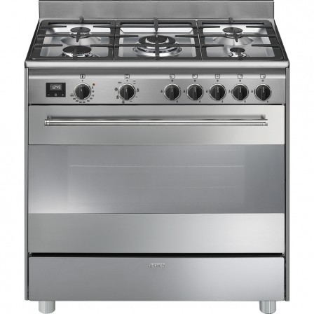 CUISINIERE BG91CTX2 5*GAZ 90CM MULTI CATA A INOX SMEG