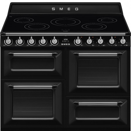 INDUCTION TR4110IBL2 5*ZONE 2*FOUR 110CM A NOIRE SMEG