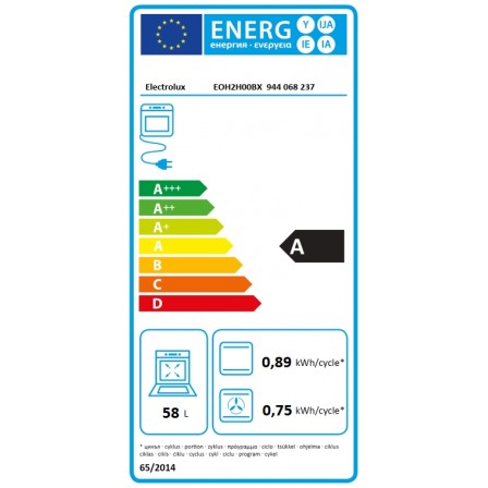 FOUR EOH2H00BX MULTI AQUACLEAN 58L INOX A ELECTROLUX