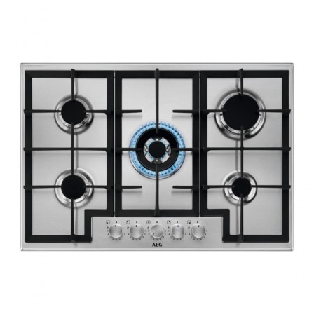 PLAQUE HGB75420SM 5*GAZ 75CM INOX AEG