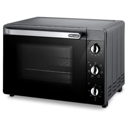 FOUR EO40123 S 40L 1000W CHALEUR TOURNANTE NOIR DE LONGHI