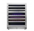 CAVE LB468 46*B ENCASTRABLE 2*ZONE FROID INOX G LE CHAI