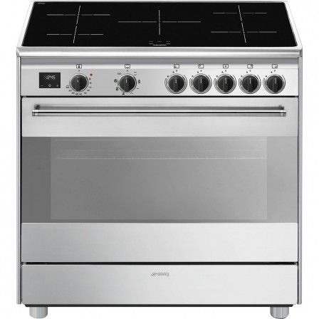 INDUCTION BG91IX2 5*ZONE 90CM MULTI VAPOR CLEAN A INOX SMEG