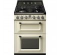 CUISINIERE TR62P 4*GAZ MULTI EMAIL DOUBLE FOUR CREME A SMEG